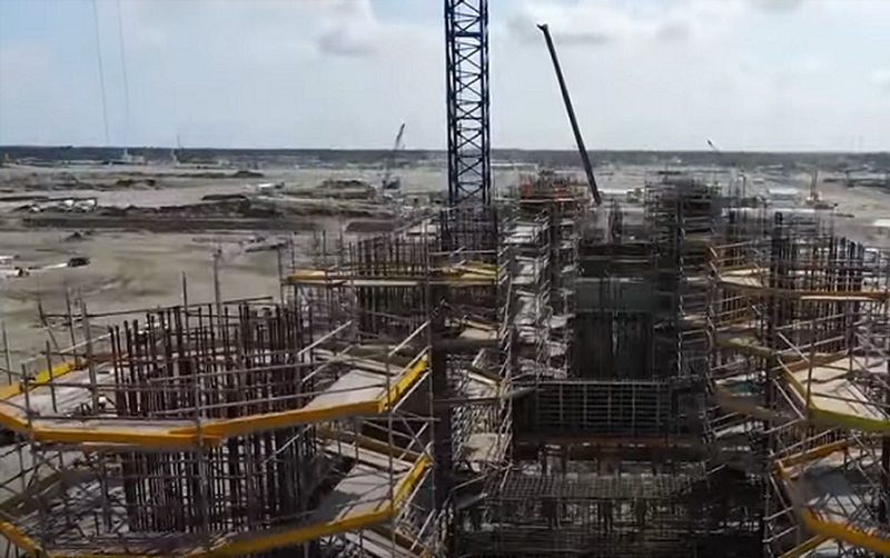 Construcción de refinería de Dos Bocas avanza con la instalación de racks de tuberías