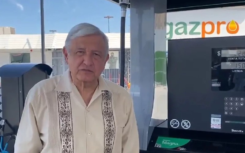 Estímulos para la frontera norte bajaron precio de la gasolina en 6 pesos menos: AMLO