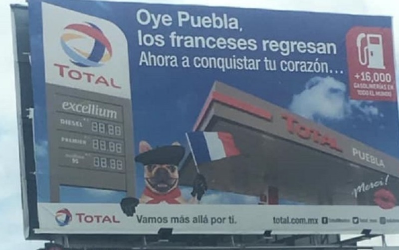 Gasolineras Total anuncian su llegada a Puebla con mensaje alusivo a la Batalla del 5 de mayo: Venimos a conquistar tu corazón