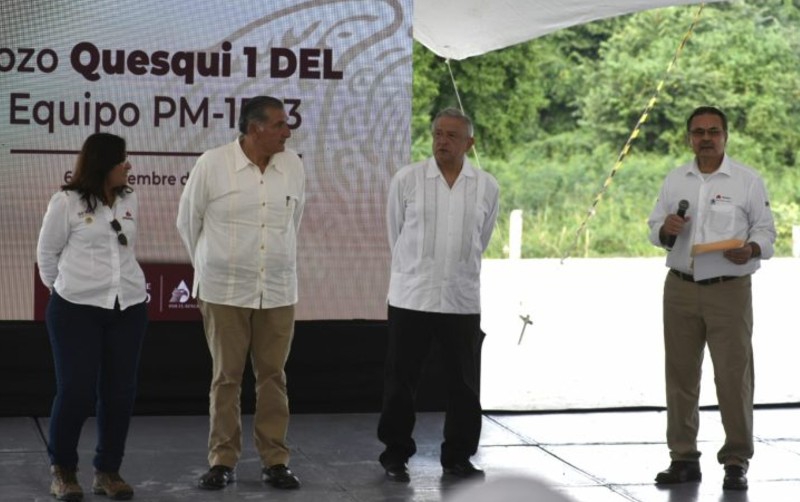 Pemex informa hallazgo de yacimiento en Quesqui