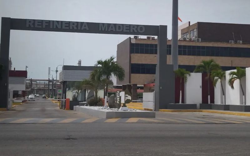 Producción en refinería Madero alcanza durante abril un 75% de su capacidad