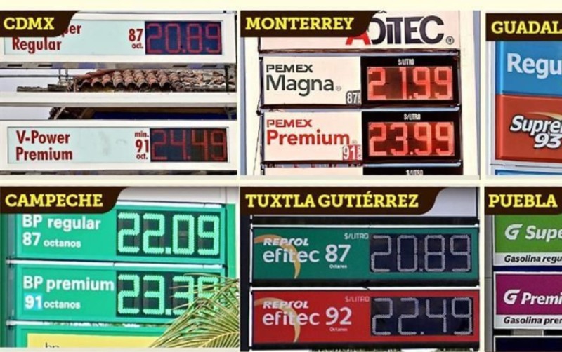 Sube hasta en 20% precio de gasolinas