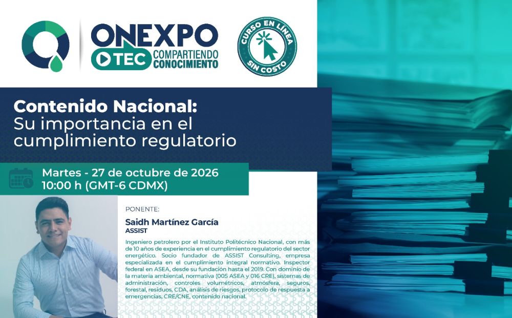Contenido Nacional: Su importancia en el cumplimiento regulatorio - Inscríbete antes del martes 27 de octubre del 2026
